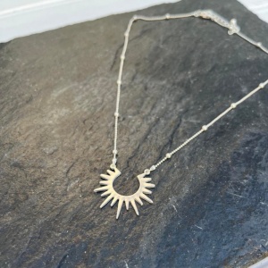 Sunburst Necklace - Silver